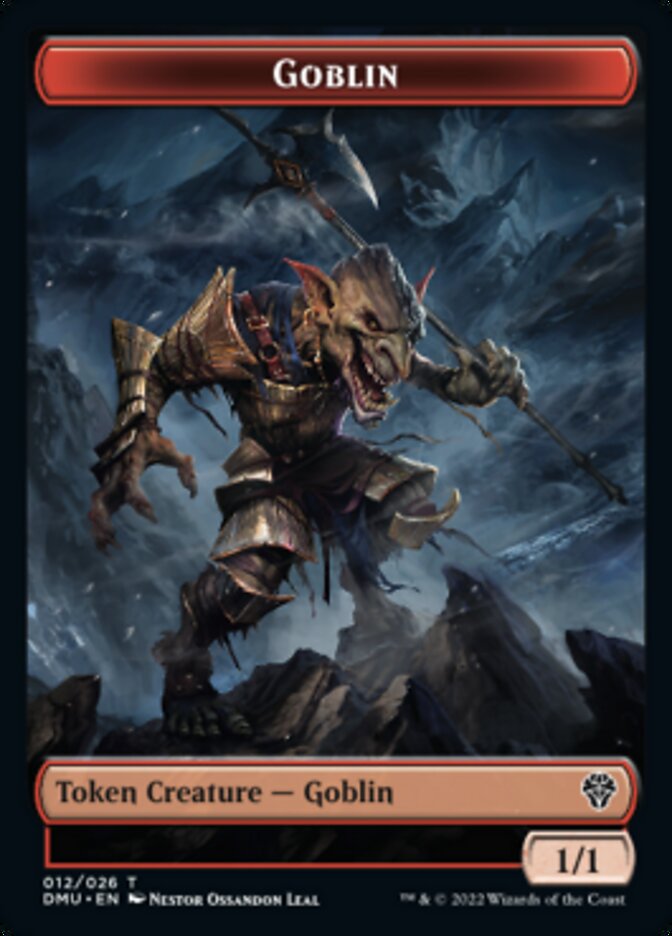 Saproling // Goblin Double-sided Token [Dominaria United Tokens] | The Time Vault CA