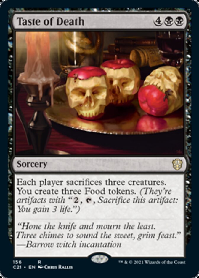 Taste of Death [Commander 2021] | The Time Vault CA