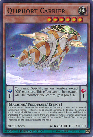 Qliphort Carrier (SE) [NECH-ENS03] Super Rare | The Time Vault CA
