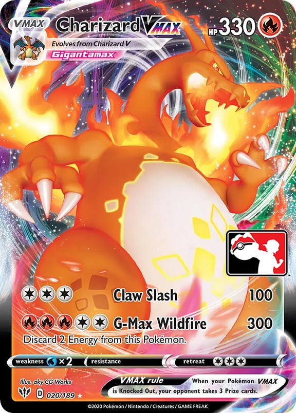 Charizard VMAX (020/189) [Prize Pack Series One] | The Time Vault CA