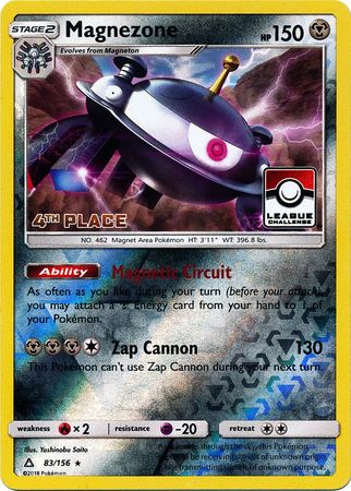 Magnezone (83/156) (League Promo 4th Place) [Sun & Moon: Ultra Prism] | The Time Vault CA