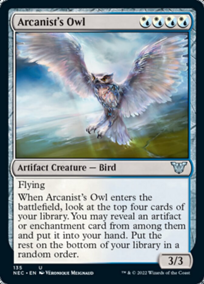 Arcanist's Owl [Kamigawa: Neon Dynasty Commander] | The Time Vault CA