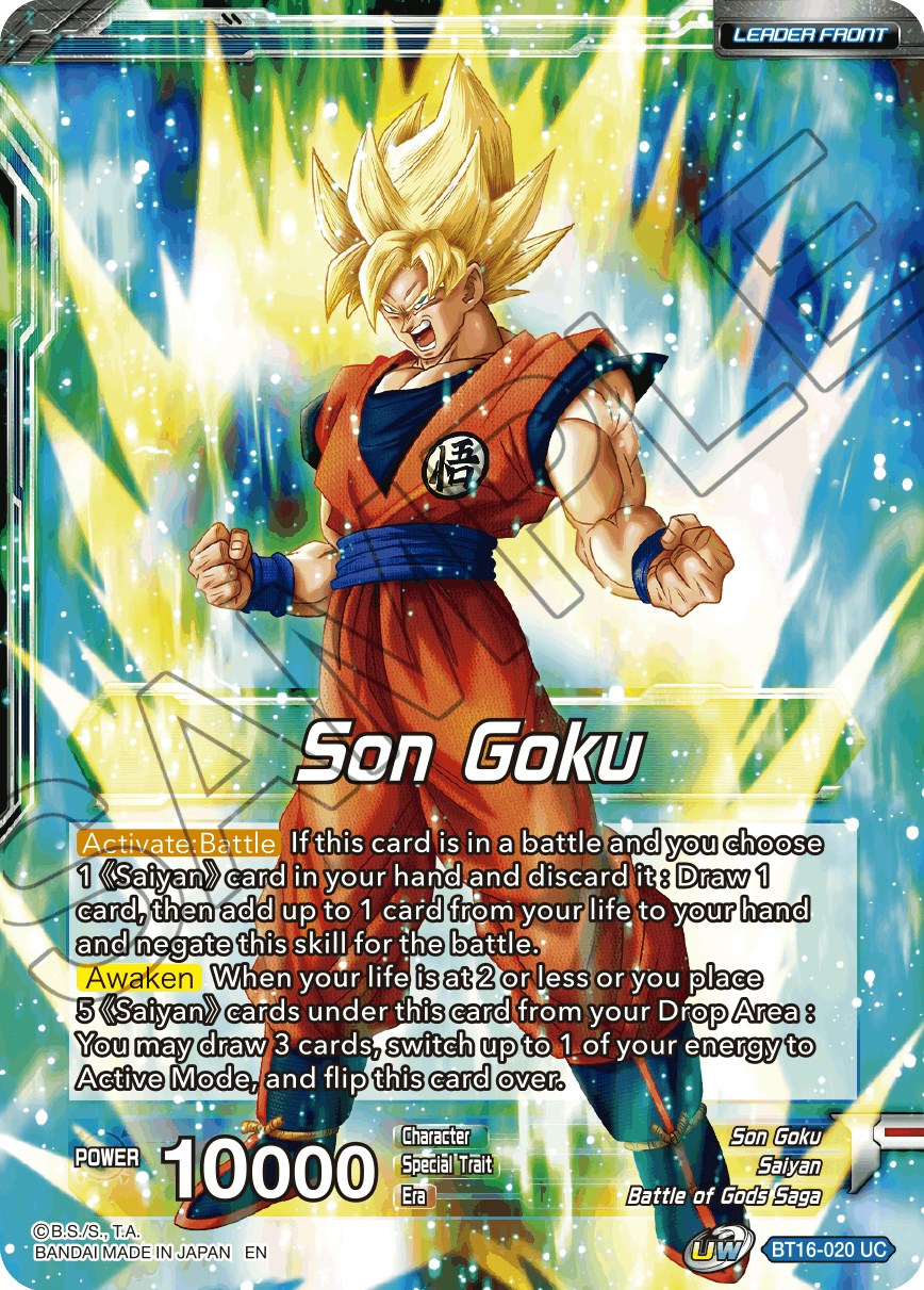 Son Goku // SSG Son Goku, Crimson Warrior (BT16-020) [Realm of the Gods Prerelease Promos] | The Time Vault CA