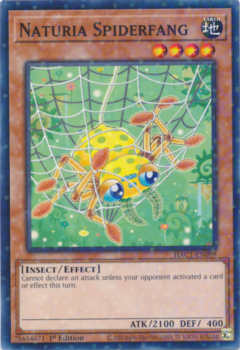 Naturia Spiderfang (Duel Terminal) [HAC1-EN098] Common | The Time Vault CA