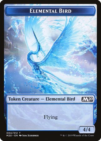 Elemental Bird Token [Core Set 2020 Tokens] | The Time Vault CA