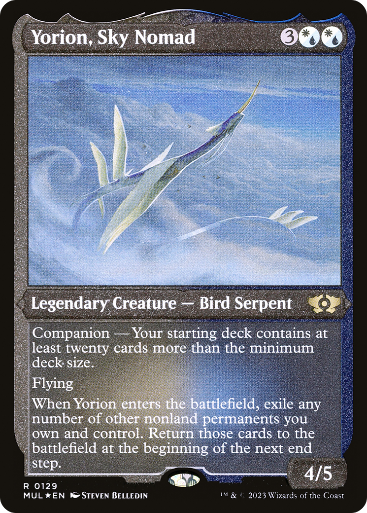 Yorion, Sky Nomad (Foil Etched) [Multiverse Legends] | The Time Vault CA