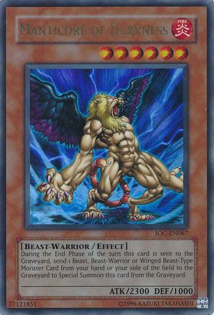 Manticore of Darkness [IOC-EN067] Ultra Rare | The Time Vault CA