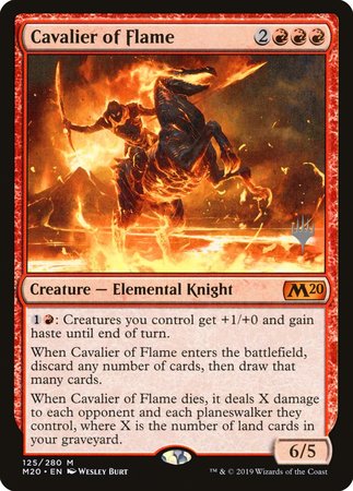 Cavalier of Flame [Core Set 2020 Promos] | The Time Vault CA