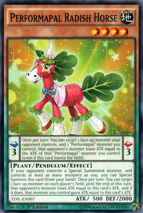 Performapal Radish Horse [TDIL-EN007] Common | The Time Vault CA