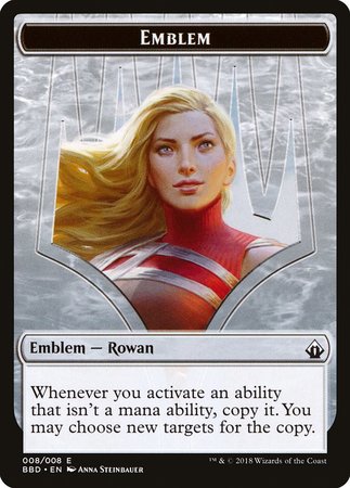 Emblem - Rowan [Battlebond Tokens] | The Time Vault CA