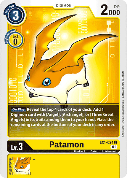 Patamon [EX1-024] [Classic Collection] | The Time Vault CA