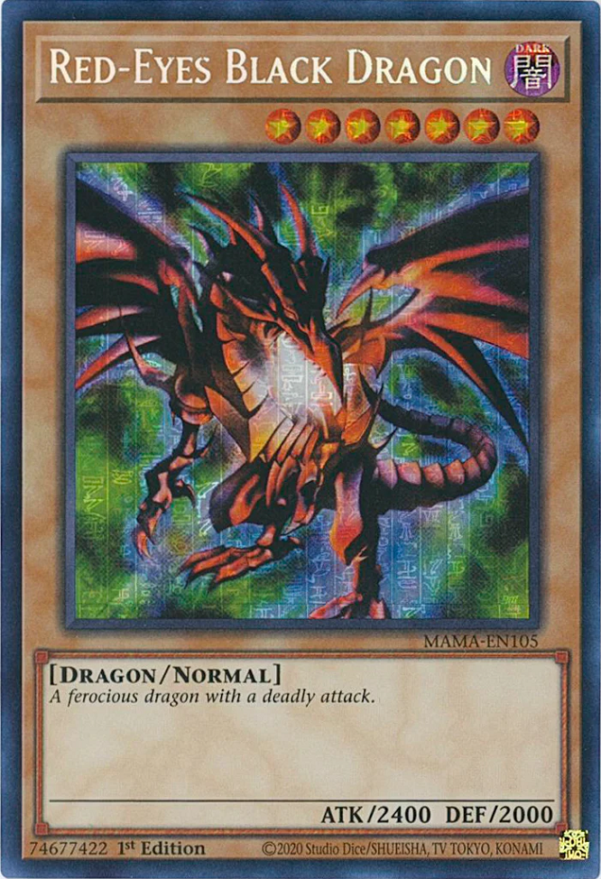 Red-Eyes Black Dragon [MAMA-EN105] Secret Pharaoh's Rare | The Time Vault CA