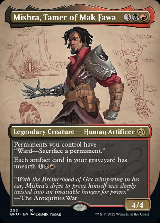 Mishra, Tamer of Mak Fawa (Borderless Alternate Art) [The Brothers' War] | The Time Vault CA