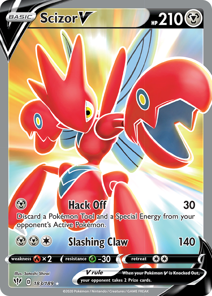 Scizor V (183/189) [Sword & Shield: Darkness Ablaze] | The Time Vault CA