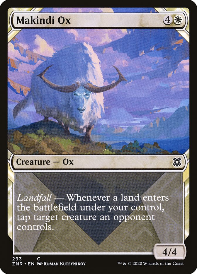 Makindi Ox (Showcase) [Zendikar Rising] | The Time Vault CA