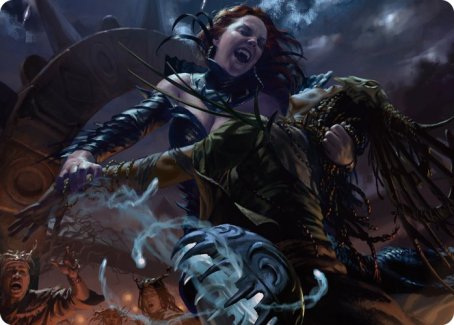 Olivia's Midnight Ambush Art Card [Innistrad: Midnight Hunt Art Series] | The Time Vault CA