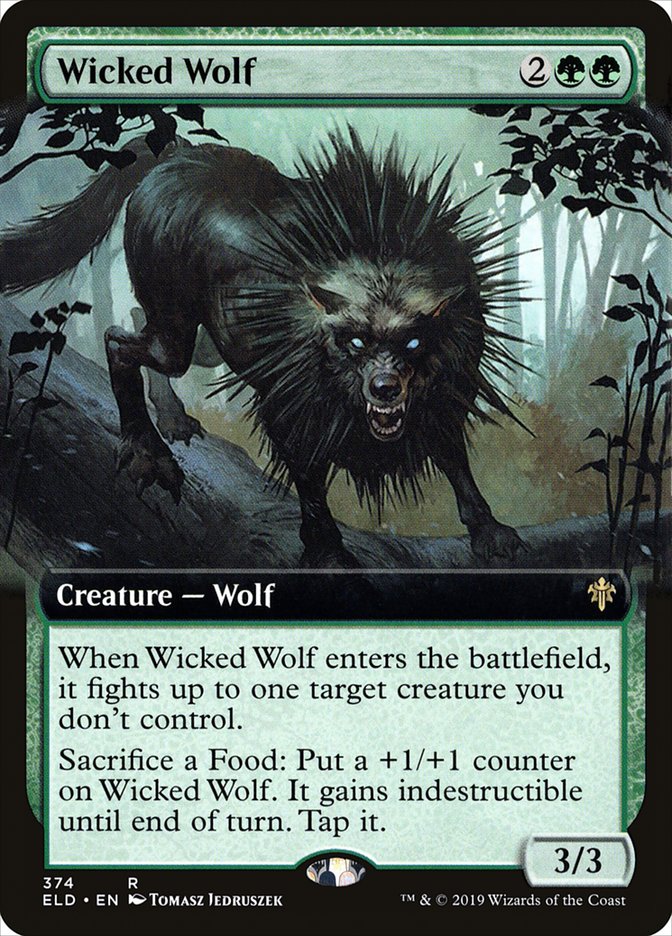 Wicked Wolf (Extended Art) [Throne of Eldraine] | The Time Vault CA