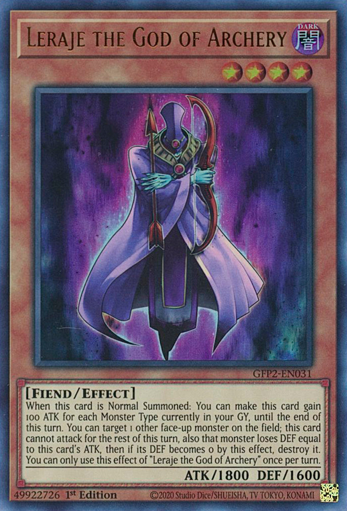 Leraje the God of Archery [GFP2-EN031] Ultra Rare | The Time Vault CA