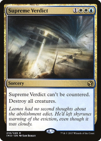 Supreme Verdict [Iconic Masters] | The Time Vault CA