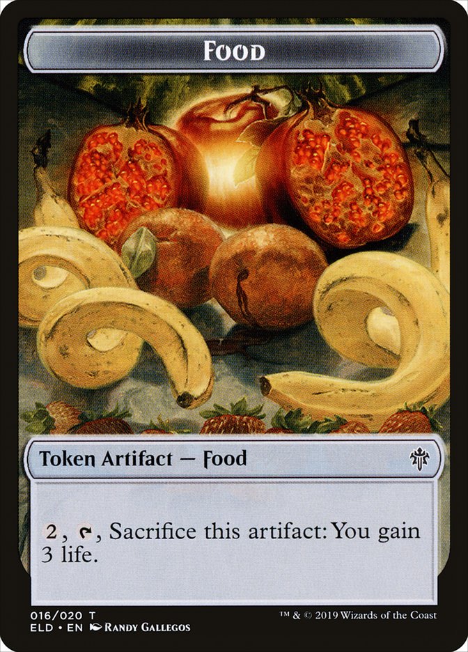 Food (016/020) [Throne of Eldraine Tokens] | The Time Vault CA