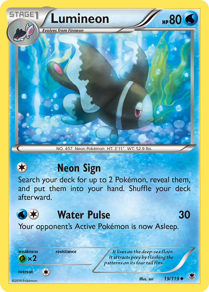 Lumineon (19/119) [XY: Phantom Forces] | The Time Vault CA