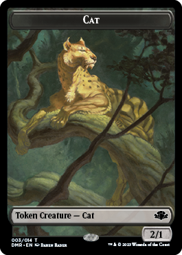 Elephant // Cat (003) Double-Sided Token [Dominaria Remastered Tokens] | The Time Vault CA