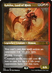 Rakdos, Lord of Riots (Foil Etched) [Commander Legends] | The Time Vault CA