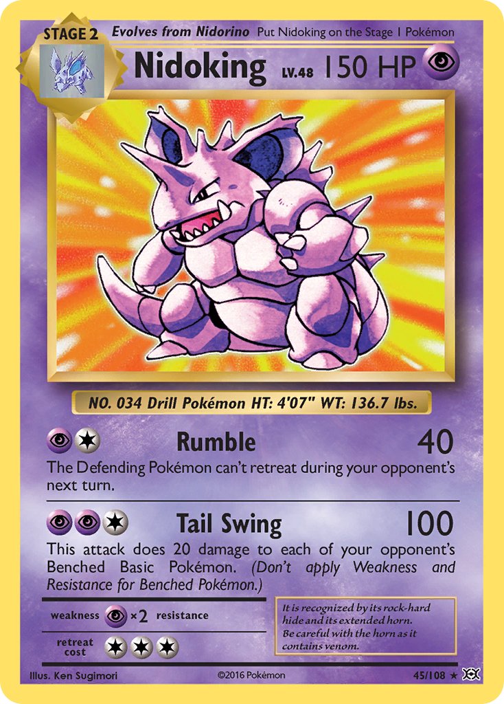 Nidoking (45/108) (Theme Deck Exclusive) [XY: Evolutions] | The Time Vault CA