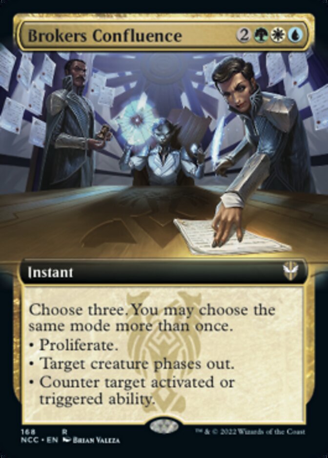 Brokers Confluence (Extended Art) [Streets of New Capenna Commander] | The Time Vault CA