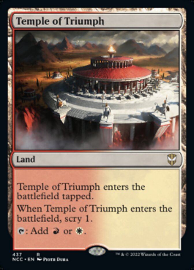 Temple of Triumph [Streets of New Capenna Commander] | The Time Vault CA