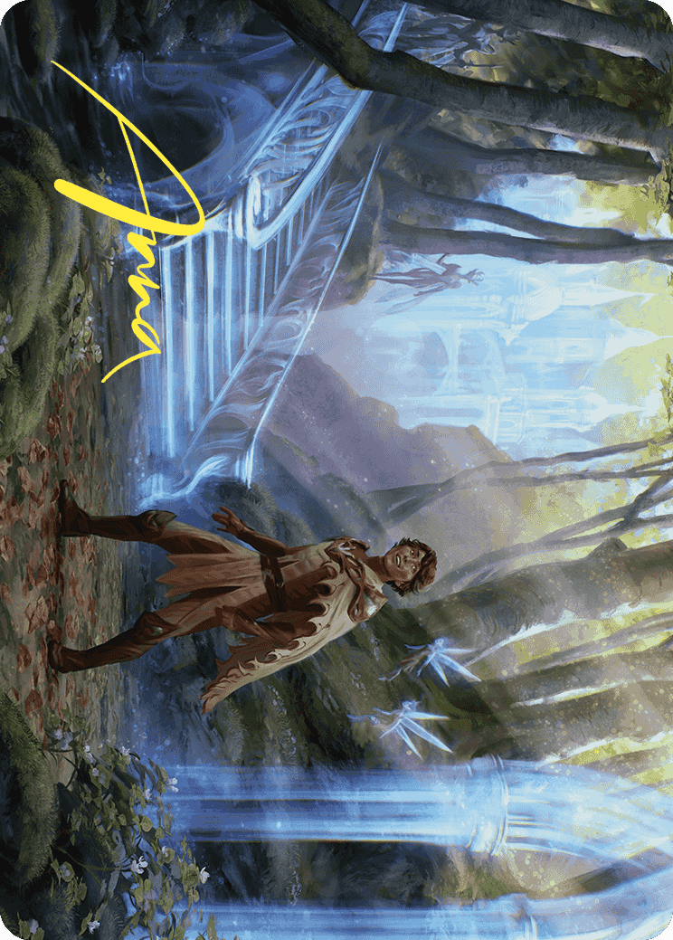 Into the Fae Court Art Card (Gold-Stamped Signature) [Wilds of Eldraine Art Series] | The Time Vault CA