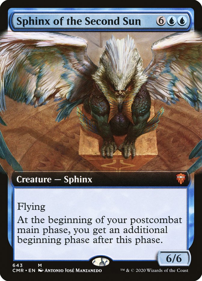 Sphinx of the Second Sun (Extended Art) [Commander Legends] | The Time Vault CA