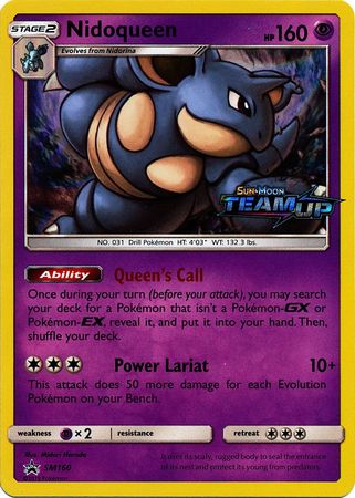 Nidoqueen (SM160) (Staff) [Sun & Moon: Black Star Promos] | The Time Vault CA