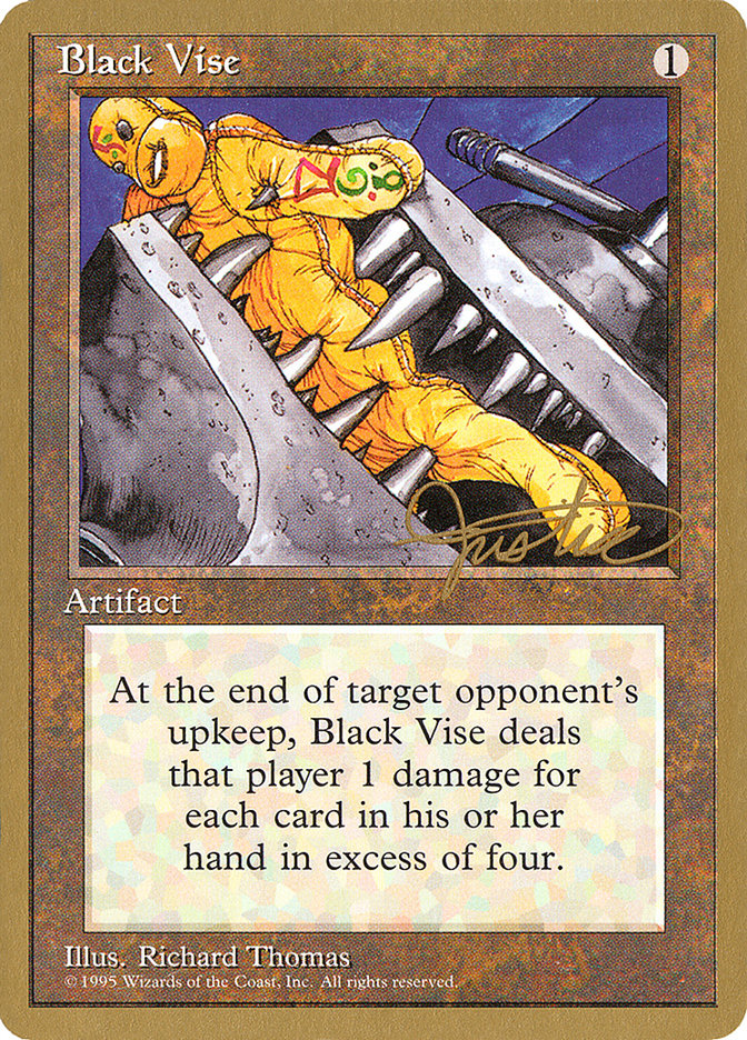 Black Vise (Mark Justice) [Pro Tour Collector Set] | The Time Vault CA