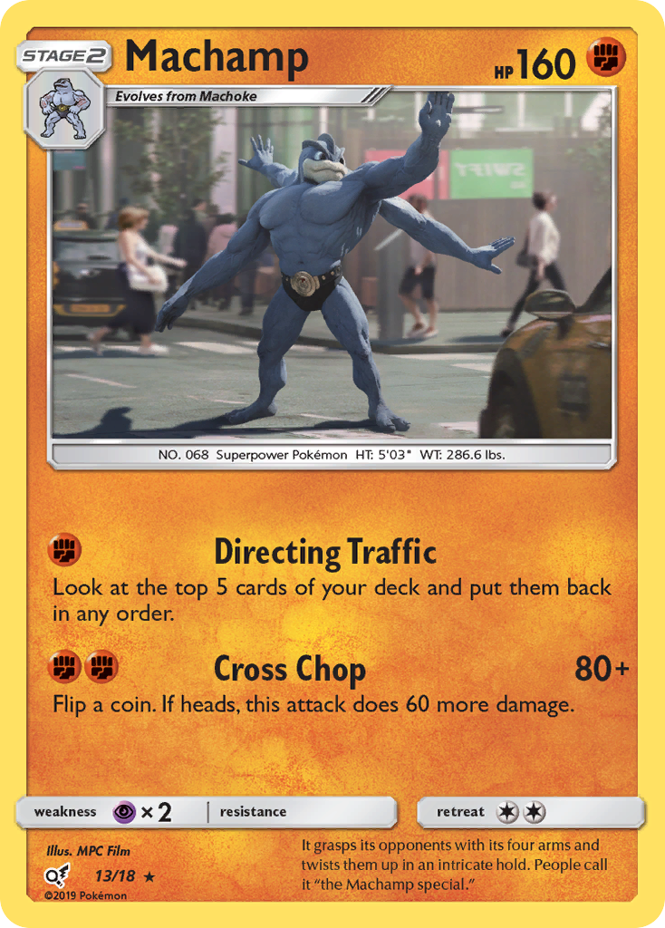 Machamp (13/18) [Sun & Moon: Detective Pikachu] | The Time Vault CA