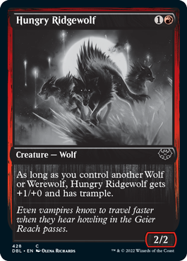 Hungry Ridgewolf [Innistrad: Double Feature] | The Time Vault CA