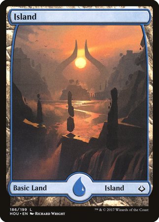 Island (186) - Full Art [Hour of Devastation] | The Time Vault CA