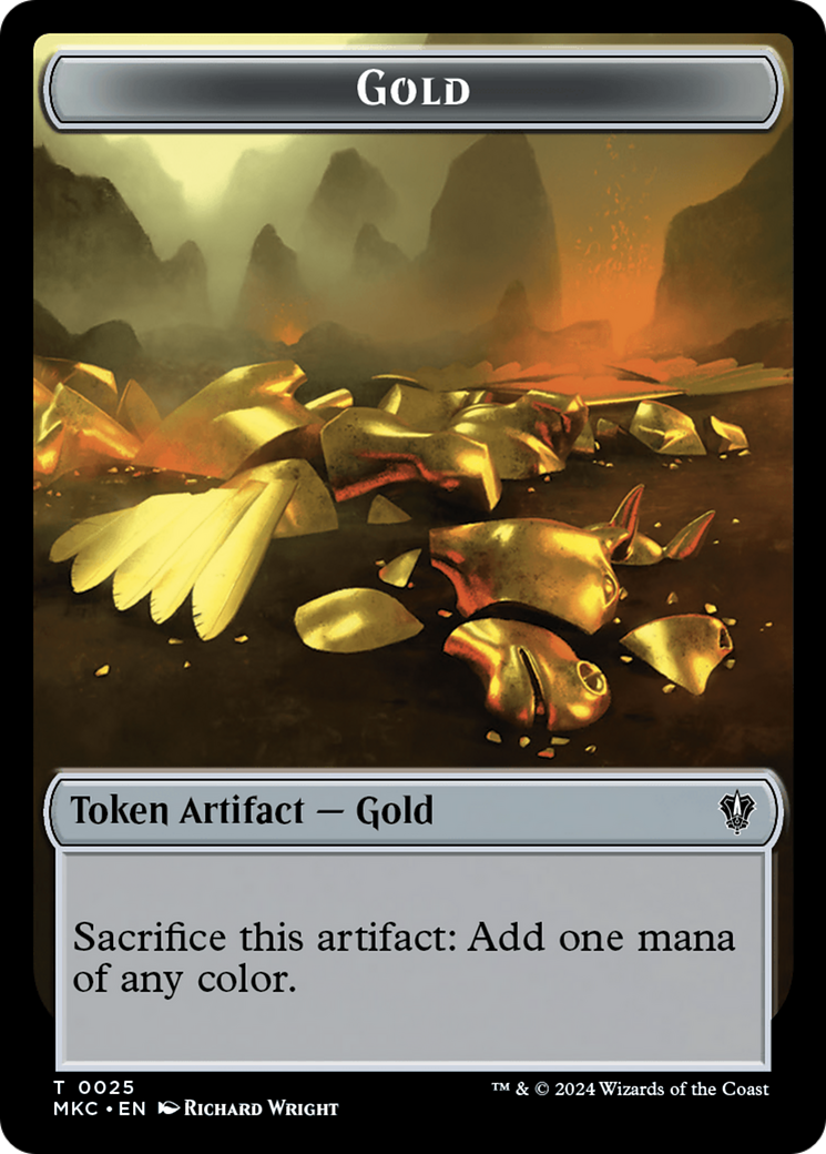 Gold // The Monarch Double-Sided Token [Murders at Karlov Manor Commander Tokens] | The Time Vault CA