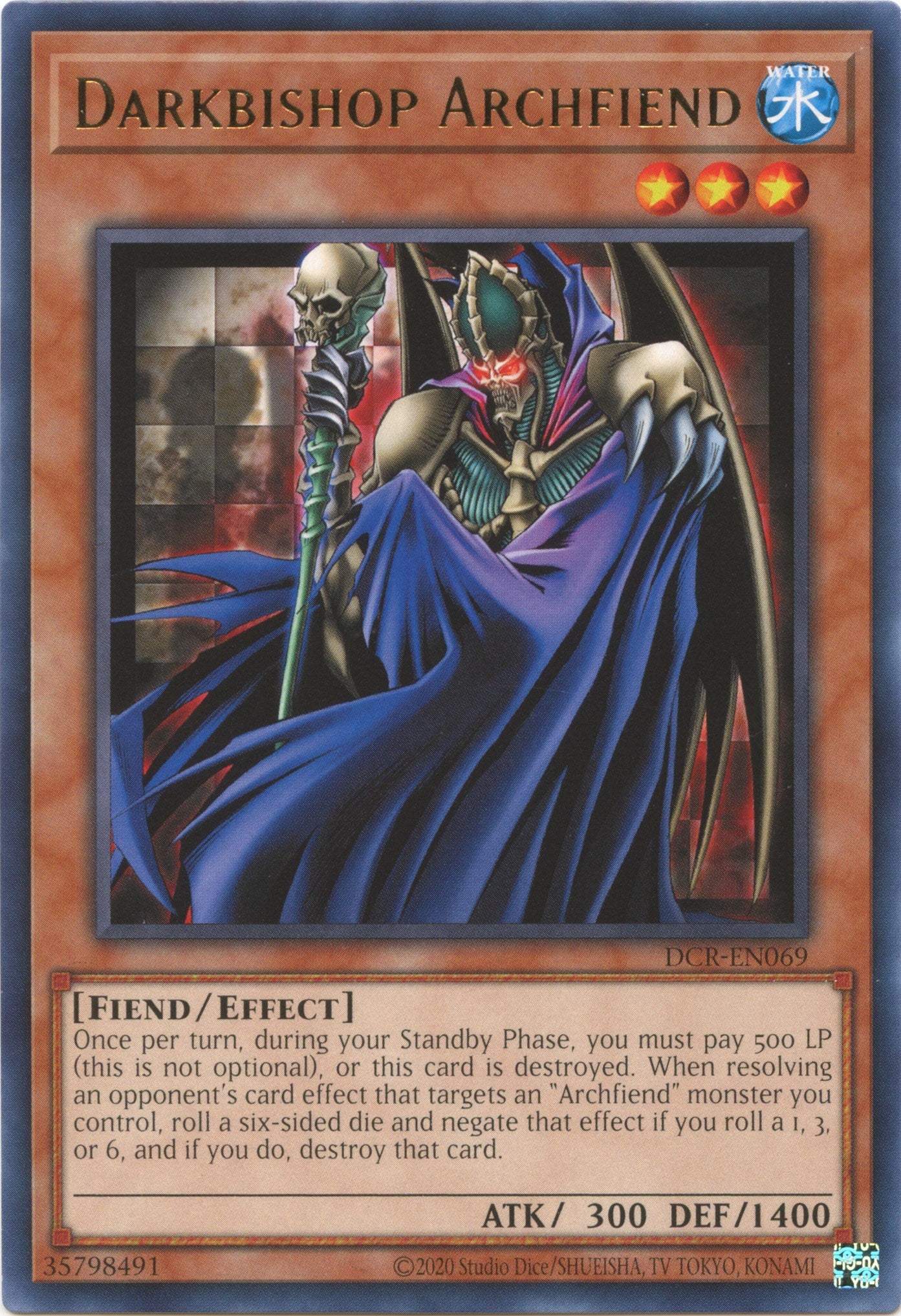 Darkbishop Archfiend (25th Anniversary) [DCR-EN069] Rare | The Time Vault CA