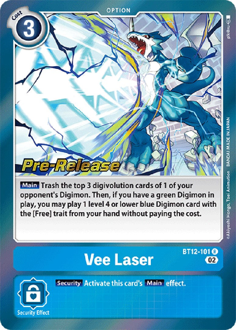 Vee Laser [BT12-101] [Across Time Pre-Release Cards] | The Time Vault CA