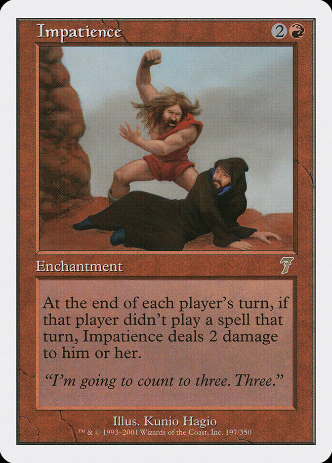 Impatience [Seventh Edition] | The Time Vault CA