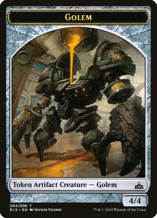 Golem Token (004) [Rivals of Ixalan Tokens] | The Time Vault CA