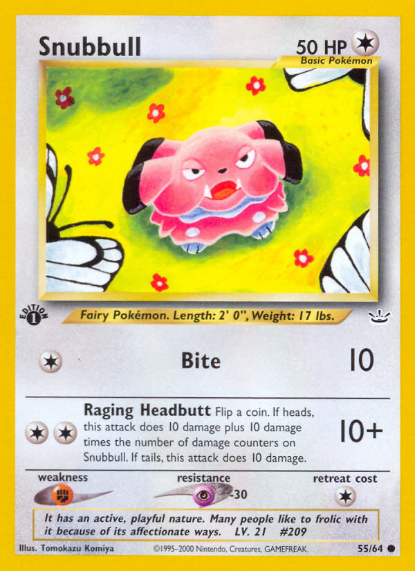 Snubbull (55/64) [Neo Revelation 1st Edition] | The Time Vault CA