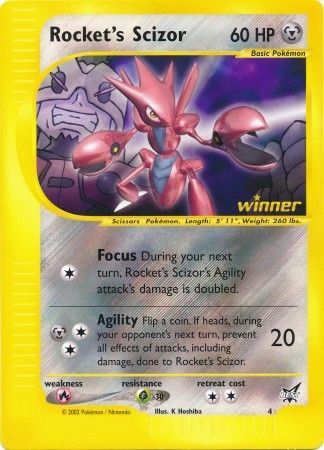 Rocket's Scizor (4) (Jumbo Card) [Best of Promos] | The Time Vault CA