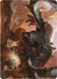 Moraug, Fury of Akoum Art Card [Zendikar Rising Art Series] | The Time Vault CA