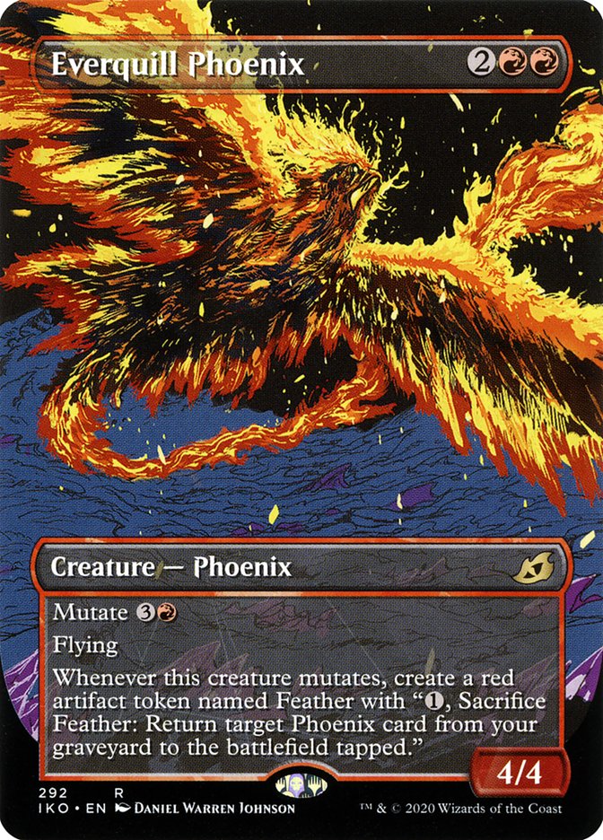 Everquill Phoenix (Showcase) [Ikoria: Lair of Behemoths] | The Time Vault CA