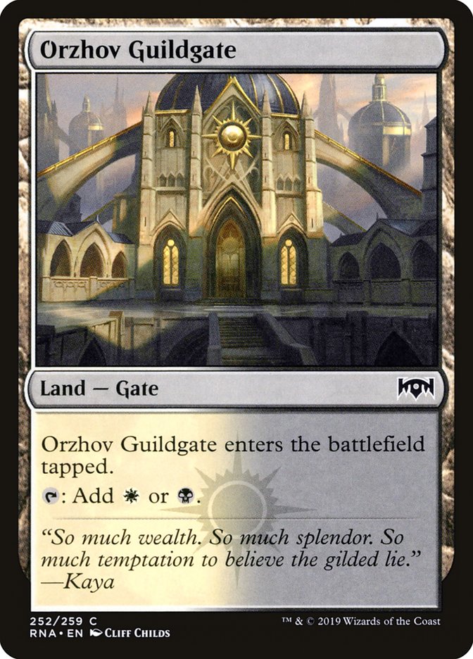 Orzhov Guildgate (252/259) [Ravnica Allegiance] | The Time Vault CA