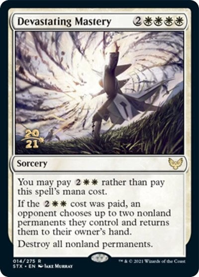 Devastating Mastery [Strixhaven: School of Mages Prerelease Promos] | The Time Vault CA