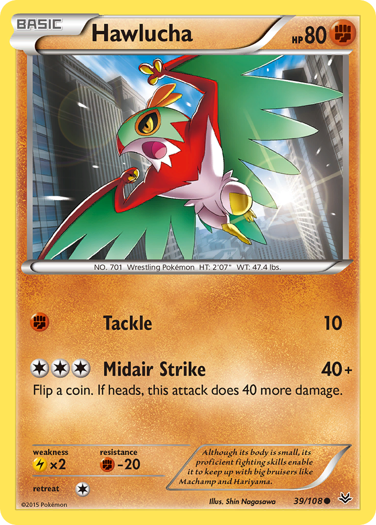 Hawlucha (39/108) [XY: Roaring Skies] | The Time Vault CA