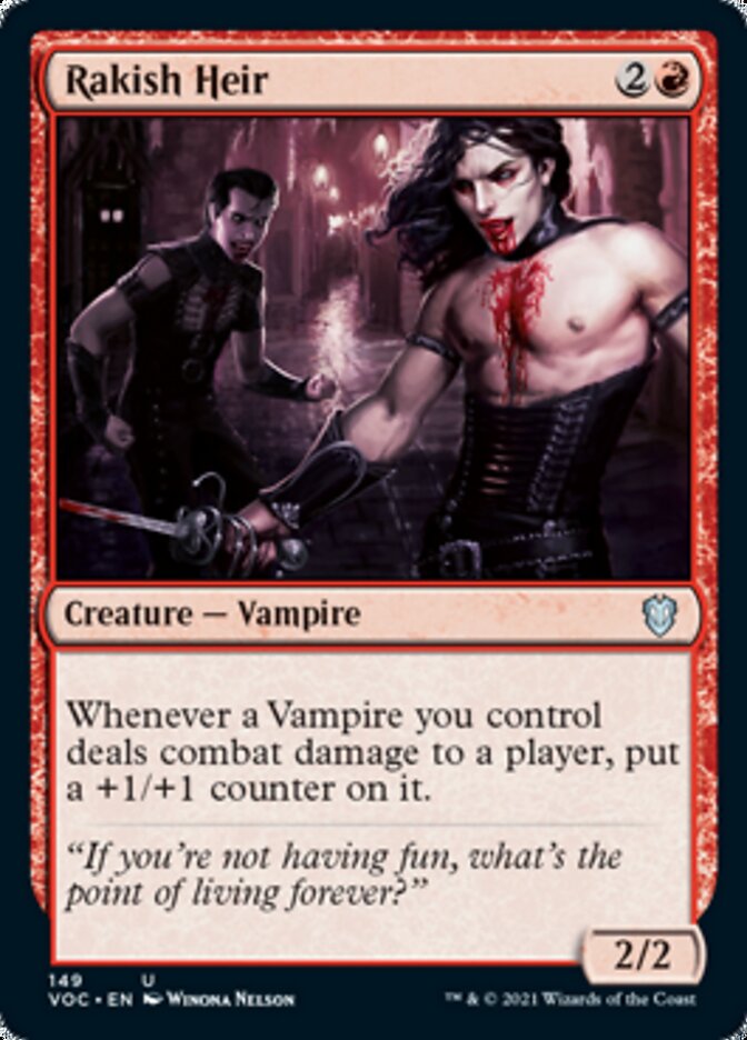 Rakish Heir [Innistrad: Crimson Vow Commander] | The Time Vault CA